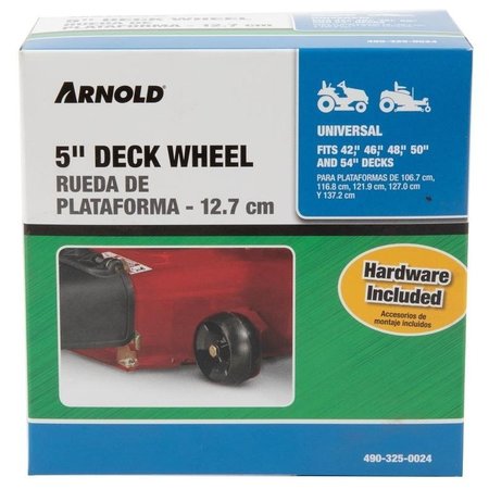 MTD Deck Wheel, For Riding Lawn Mowers, Lawn Tractors, ZeroTurn Mowers with 42, 46, 50, 54 in Decks 490-325-0024